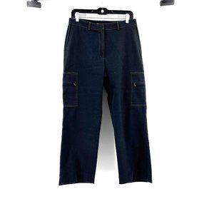 In the Wash Women's Straight Denim Jeans Mid Rise Dark Wash Zip Pockets Size 6